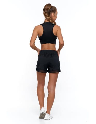 Szorty damskie letnie - Sportowe spodenki damskie z kieszeniami CZARNY - produkt 4