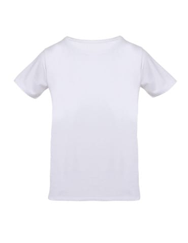 Chłopiec - T-shirt bawełniany młodzieżowy BIAŁY - produkt 2