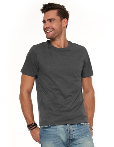 Koszulki i Tank Topy - Koszulka męska bawełniana T-shirt CIEMNY SZARY - produkt 2