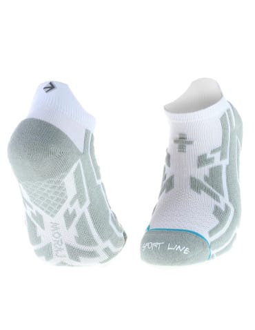 Skarpety stopki - Skarpety stopki sportowe bezszwowe unisex sport line BIAŁY - produkt 1