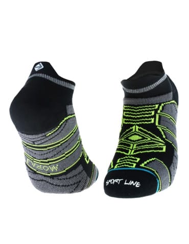 Skarpety stopki - Bezszwowe skarpetki stopki sportowe unisex sport line CZARNY - produkt 1