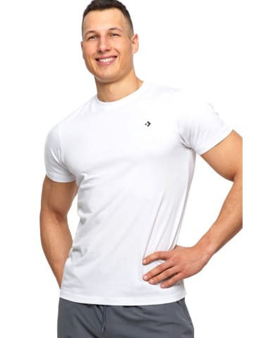 Koszulki i Tank Topy - T-shirt męski 100% bawełna czesana Premium Line BIAŁY - produkt 1
