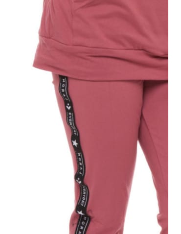 Dziewczynka - Legginsy młodzieżowe z efektem peach touch RÓŻOWY - produkt 2