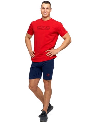 Koszulki i Tank Topy - T-shirt męski bawełna z elastanem Coffe CZERWONY - produkt 3