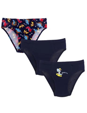 Slipy - Slipy chłopięce bawełna z elastanem dinozaury WIELOKOLOROWY - produkt 1
