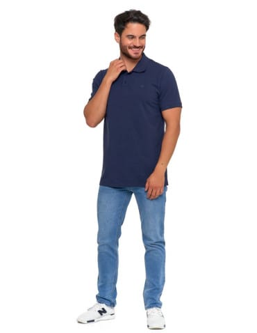 Polo - Koszulka polo męska z bawełny czesanej Premium Line GRANATOWY - produkt 6
