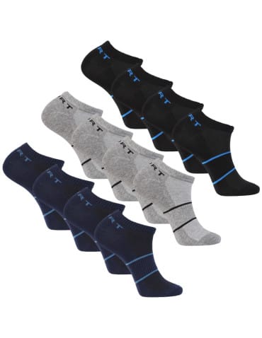 Skarpety stopki - Skarpety stopki męskie sport ze ściągaczem 12-pak WIELOKOLOROWY - produkt 1
