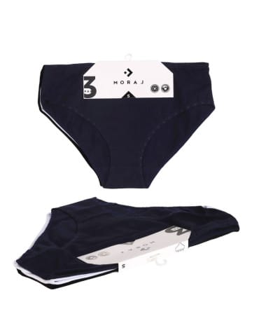 Majtki figi - Majtki figi bikini damskie bawełniane klasyczne 3-pak WIELOKOLOROWY - produkt 7