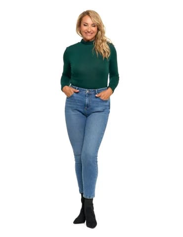 Spodnie jeansy damskie skinny z wysokim stanem