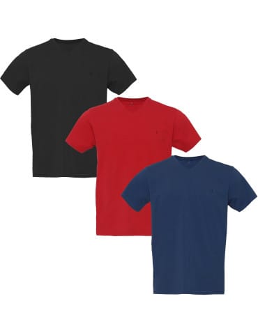 Koszulki i Tank Topy - Koszulka męska T-shirt z bawełny Premium 3-pak WIELOKOLOROWY - produkt 2
