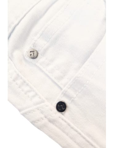 Spodnie damskie - Białe spodnie damskie jeansy skinny push up z wysokim stanem BIAŁY - produkt 10