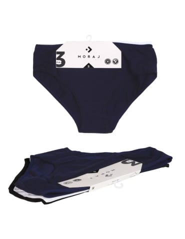 Majtki figi - Majtki figi bikini damskie bawełniane 3-pak WIELOKOLOROWY - produkt 2
