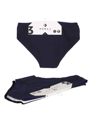 Majtki figi bikini damskie bawełniane 3-pak - WIELOKOLOROWY  - produkt 2