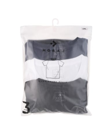 Koszulki i Tank Topy - Koszulka męska T-shirt bawełniany Plus Size 3-pak WZÓR 1 - produkt 8