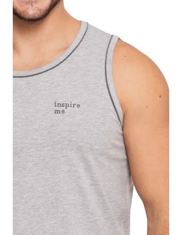 Tank-top męski koszulka na ramiączkach z haftem - produkt 2