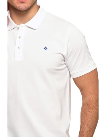 Polo - Koszulka męska polo bawełniana Premium klasyczna BIAŁY - produkt 4