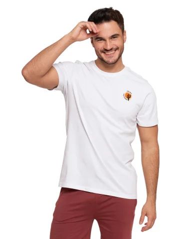 Koszulka męska bawełniana T-shirt z haftem