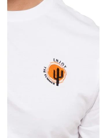 Koszulka męska bawełniana T-shirt z haftem - produkt 2