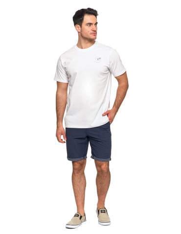 Koszulki i Tank Topy - Koszulka męska bawełniana T-shirt subtelny nadruk BIAŁY - produkt 4