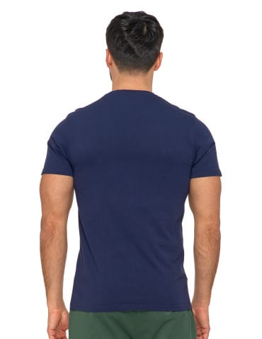 Koszulki i Tank Topy - T-shirt męski koszulka 100% bawełniana Good Vibes GRANATOWY - produkt 4