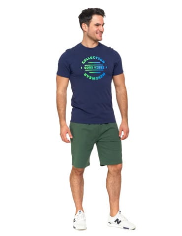 Koszulki i Tank Topy - T-shirt męski koszulka 100% bawełniana Good Vibes GRANATOWY - produkt 6