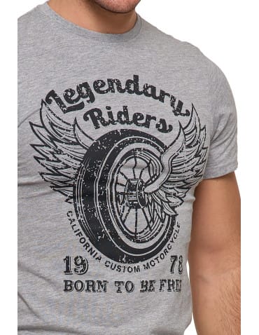 Koszulki i Tank Topy - Koszulka męska t-shirt Legendary Riders SZARY - produkt 3