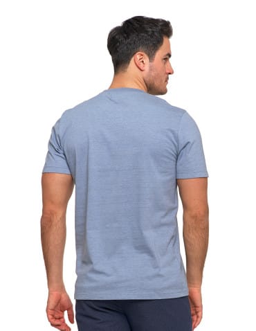 Koszulki i Tank Topy - Koszulka męska bawełniana z krótkim rękawem T-shirt NIEBIESKI - produkt 2