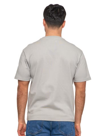 Koszulki i Tank Topy - T-shirt męski oversize bawełna Premium koszulka bez wzoru SZARY - produkt 3