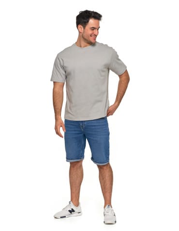 Koszulki i Tank Topy - T-shirt męski oversize bawełna Premium koszulka bez wzoru SZARY - produkt 4