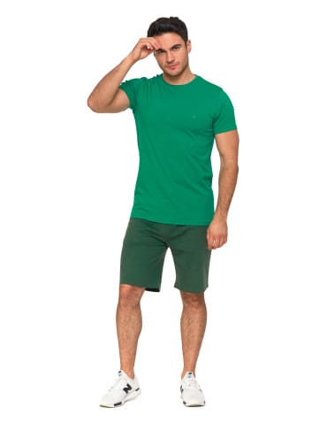 Koszulki i Tank Topy - Koszulka męska T-shirt bawełniana Premium okrągły dekolt ZIELONY - produkt 6