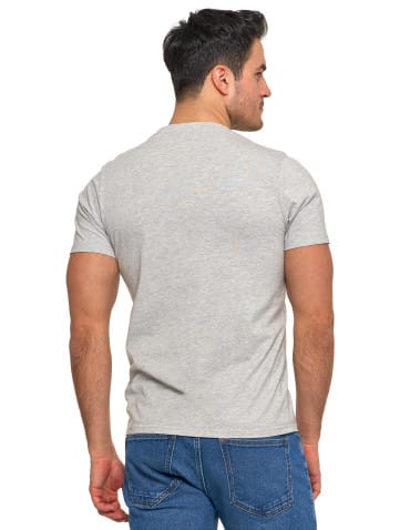 Koszulki i Tank Topy - Koszulka męska bawełniana krótki rękaw T-shirt Plus Size JASNY SZARY - produkt 2