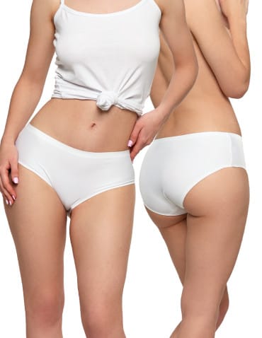 Majtki figi - Majtki damskie figi bikini laserowo cięte BIAŁY - produkt 2