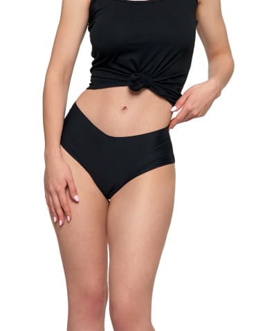 Majtki figi - Majtki damskie figi bikini laserowo cięte CZARNY - produkt 3