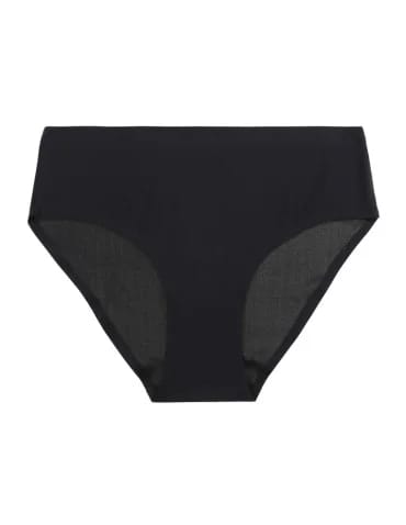 Majtki figi - Majtki damskie figi bikini laserowo cięte CZARNY - produkt 1