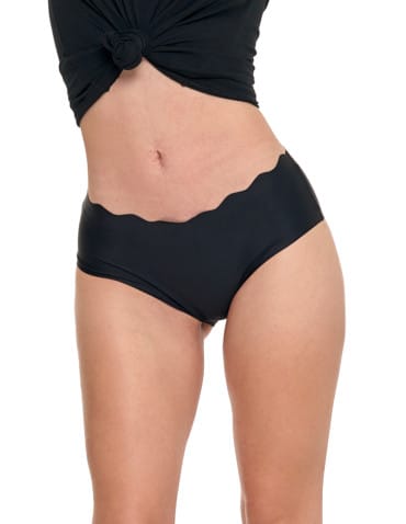 Majtki figi - Majtki damskie bezszwowe figi bikini CZARNY - produkt 5