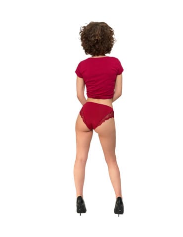 Majtki figi - Majtki damskie figi eleganckie wykończenie koronkowe 2-pak WIELOKOLOROWY - produkt 12
