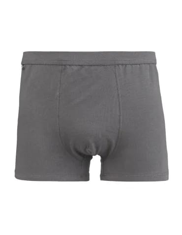 Bokserki dopasowane - Majtki bokserki męskie bawełniane gładkie Plus Size GRAFIT - produkt 1