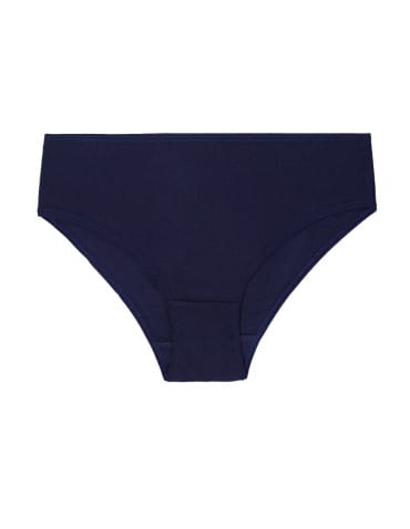 Majtki figi - Majtki damskie bawełniane figi bikini prążkowane 12-pak WIELOKOLOROWY - produkt 3