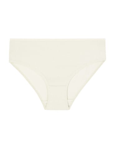 Majtki figi - Majtki damskie bawełniane figi bikini prążkowane 12-pak WIELOKOLOROWY - produkt 6