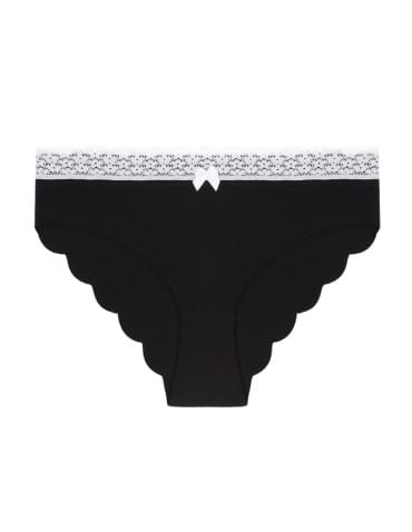 Majtki figi - Majtki damskie figi bikini laserowo cięte z koronką 12-pak WIELOKOLOROWY - produkt 2