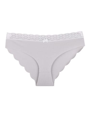 Majtki figi - Majtki damskie figi bikini laserowo cięte z koronką 12-pak WIELOKOLOROWY - produkt 3