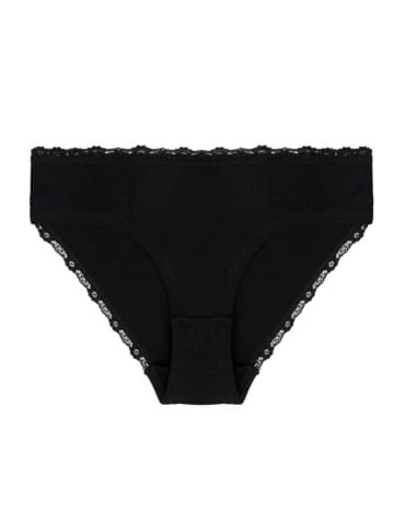 Majtki figi - Majtki damskie figi bikini w kropki wykończone koronką 4-pak WIELOKOLOROWY - produkt 4