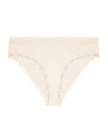 Majtki figi - Majtki damskie figi bikini bawełniane z koronką 6-pak WIELOKOLOROWY - produkt 6
