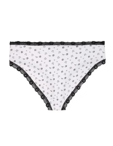 Majtki damskie figi bikini z wzorem wykończone koronką 6-pak - produkt 2