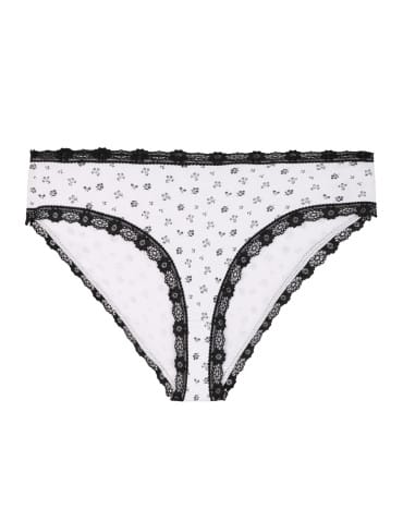 Majtki figi - Majtki damskie figi bikini z wzorem wykończone koronką 6-pak WIELOKOLOROWY - produkt 3