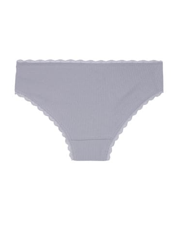 Majtki figi - Majtki damskie figi bikini prążkowane z koronką 6-pak WIELOKOLOROWY - produkt 2