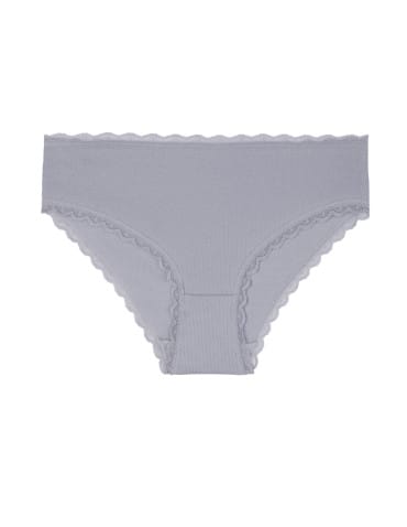 Majtki figi - Majtki damskie figi bikini prążkowane z koronką 6-pak WIELOKOLOROWY - produkt 3