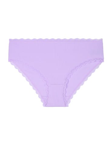 Majtki figi - Majtki damskie figi bikini prążkowane z koronką 6-pak WIELOKOLOROWY - produkt 6