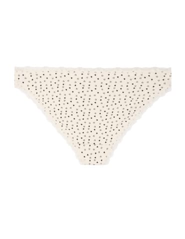 Majtki figi - Majtki damskie figi mini bikini w serduszka z koronką 3-pak WIELOKOLOROWY - produkt 2