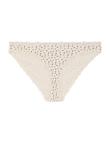 Majtki figi - Majtki damskie figi mini bikini w serduszka z koronką 3-pak WIELOKOLOROWY - produkt 3